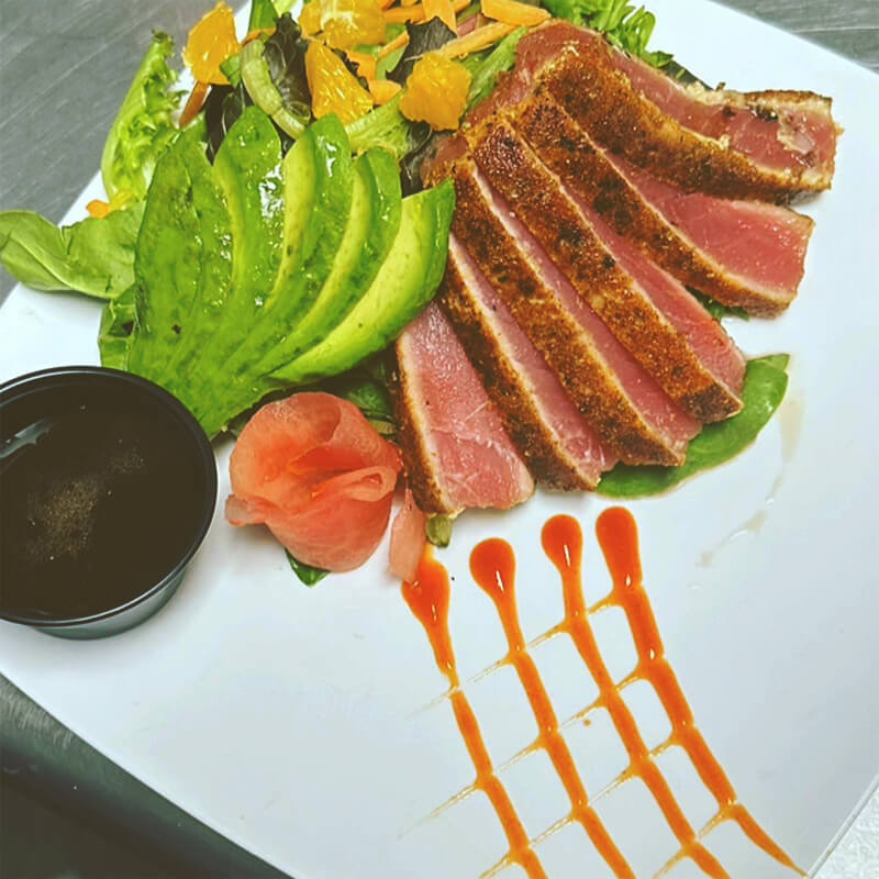 Caddy Shack Bistro ahi tuna appetizer